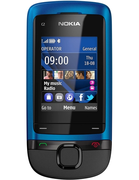 Nokia C2-05 Peacock Blue (Niebieski)