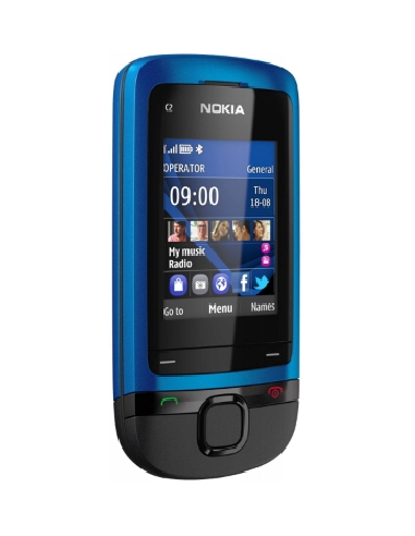 Nokia C2-05 Peacock Blue (Niebieski)