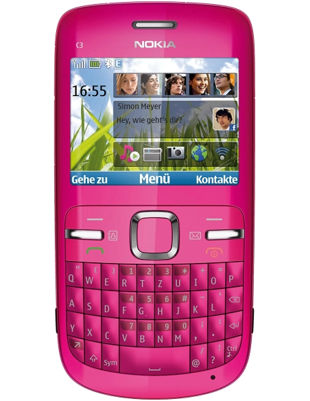 Nokia C3-00 Hot Pink (Różowy)