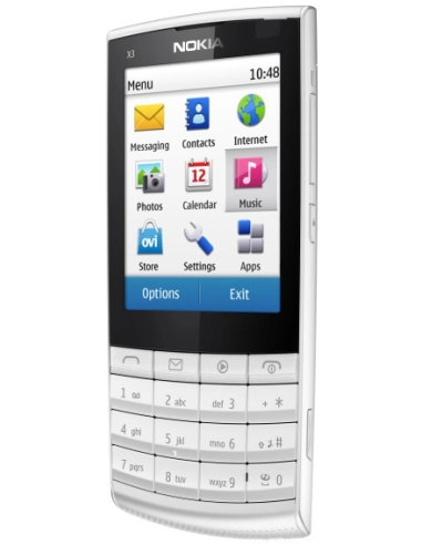 Nokia X3-02 (Touch and Type) White Silver...