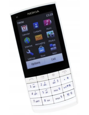 Nokia X3-02 (Touch and Type) White Silver...