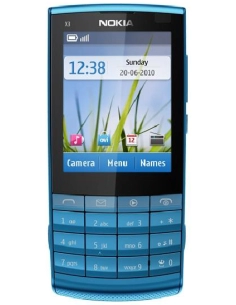 Nokia X3-02 (Touch and Type) Petrol Blue (Niebieski)