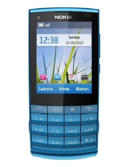 Nokia X3-02 (Touch and Type) Petrol Blue (Niebieski)