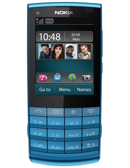 Nokia X3-02 (Touch and Type) Petrol Blue (Niebieski)