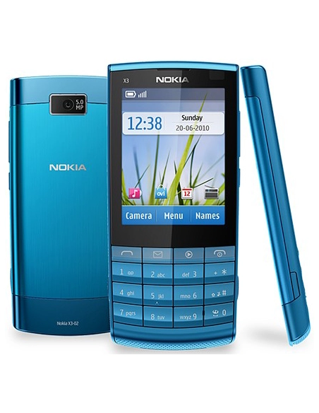 Nokia X3-02 (Touch and Type) Petrol Blue (Niebieski)