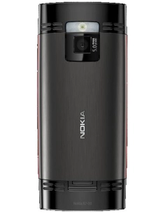Nokia X2-00 Red on Black (Czerwony na Czarnym) 2