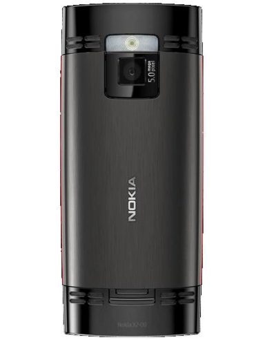 Nokia X2-00 Red on Black (Czerwony na Czarnym)