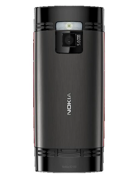 Nokia X2-00 Red on Black (Czerwony na Czarnym)