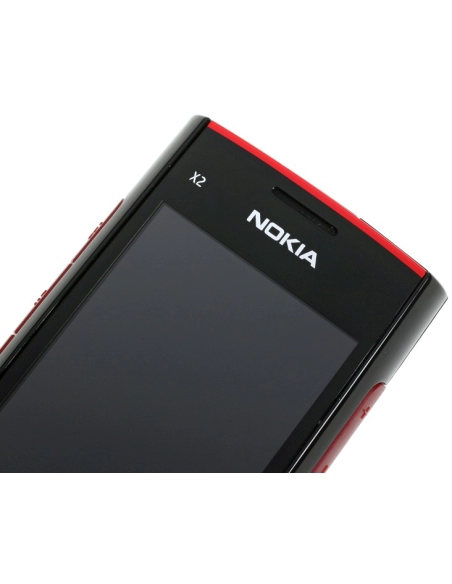 Nokia X2-00 Red on Black (Czerwony na Czarnym)